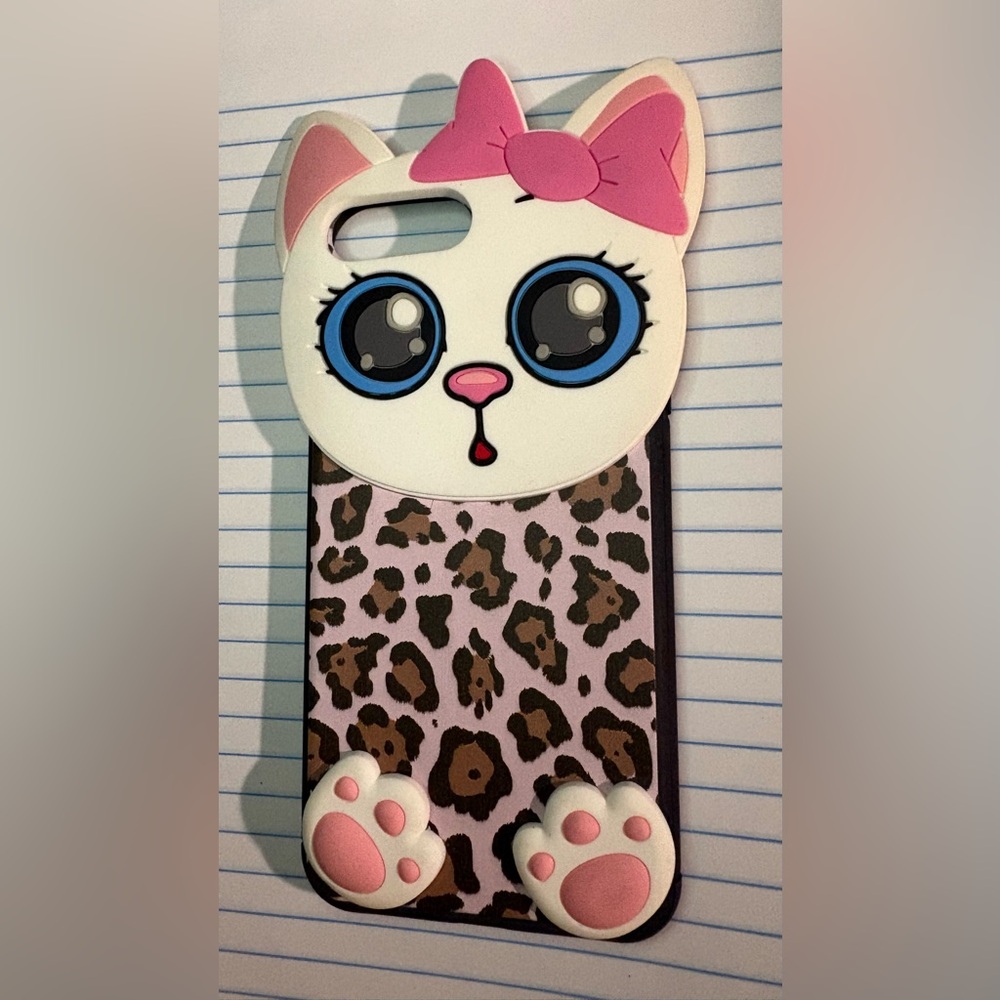 Like new Leopard Kitty iPhone 7plus/8plus Case
